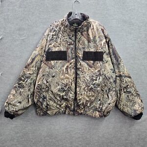 RedHead Men Jacket 3XL Beige Camo Duck Blind Mossy Oak Full Zip‎ Pockets